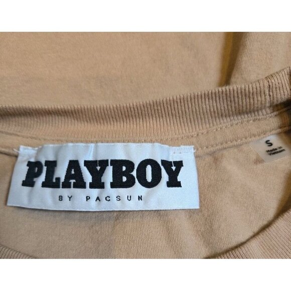 Playboy By PACSUN Golf Hall Of Fame Larchmont Long Sleeved Tee Mens Small Brown - Picture 3 of 8